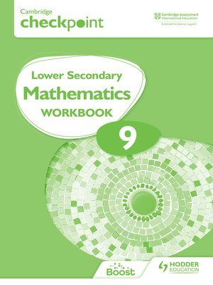 cover image of Cambridge Checkpoint Lower Secondary Mathematics Workbook 9